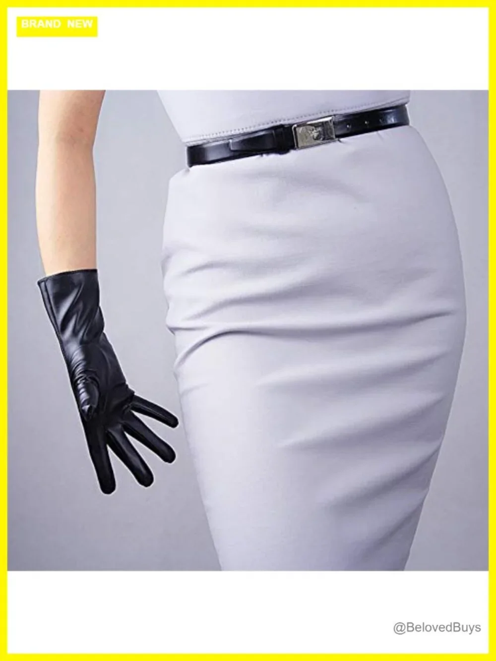 Women's Sexy Faux Leather Gloves 28cm Over Wrist Unlined for Cosplay Driving